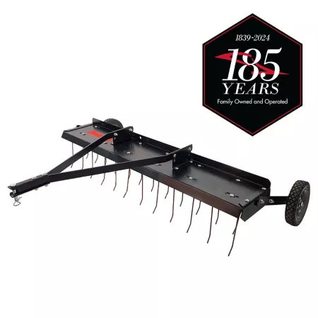 Brinly Tow-Behind 48 in Dethatcher for Lawn Tractors and Zero-Turn Mowers Mower Attachments