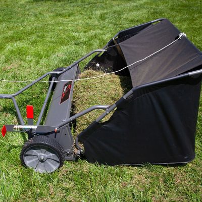 Image showing 5 th Brinly Tow-Behind 42 in. 20 cu. ft. Lawn Sweeper for Lawn Tractors and Zero-Turn Mowers