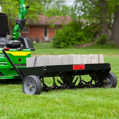 Image showing  Tow-Behind 48 in. Plug Aerator for Lawn Tractors and Zero-Turn Mowers