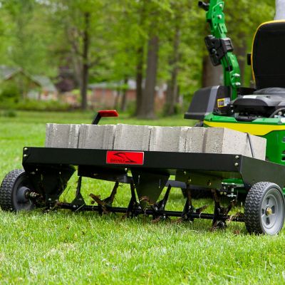 Image showing 7 th Brinly Tow-Behind 48 in. Plug Aerator for Lawn Tractors and Zero-Turn Mowers