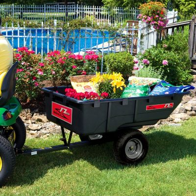 Image showing  Tow-Behind 17 cu. ft. Poly Dump Cart