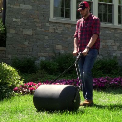 Image showing  Tow-Behind 28 gal. Push or Tow Poly Lawn Roller