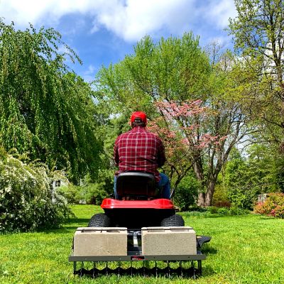 Image showing  Tow-Behind 40 in. Tow Spike Aerator with 3-D Galvanized Steel Tines