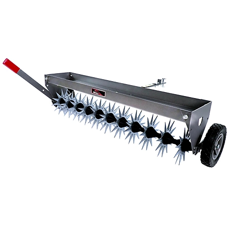 Brinly 40 in. Tow Spike Aerator with Transport Wheels and 3D Galvanized  Steel Tines at Tractor Supply Co.