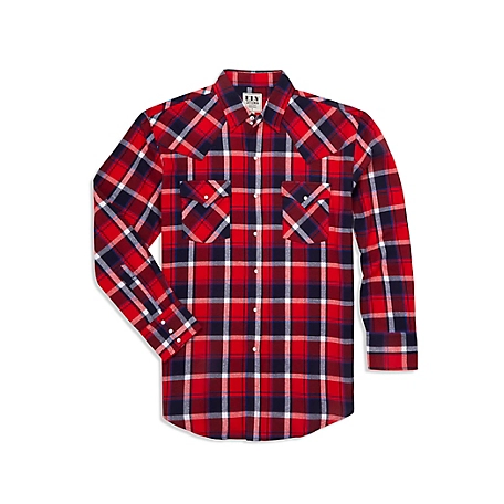 Ely Cattleman Long Sleeve Unlined Flannel Shirt at Tractor Supply Co.