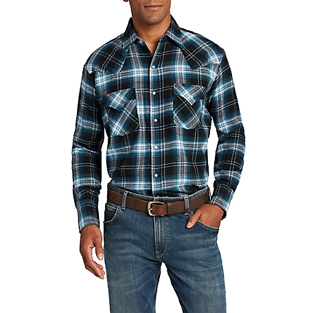 Ely Cattleman Long Sleeve Brawny Flannel Shirt