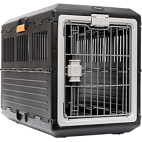 Mirapet Premium Collapsible Pet Carrier and Crate with 360-Degree Ventilation and Hard Plastic Wall Protection, 14 in. H, Small
