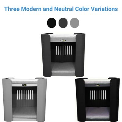 Image showing  Premium, Modern Pet Condo with Durable, Hollow Design, Great Ventilation and Easy Installation - Dark Gray/Black