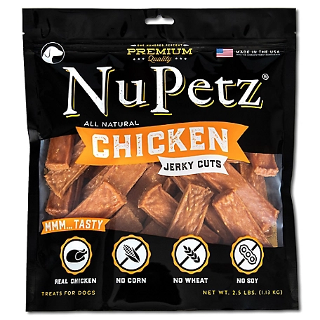 NuPetz All Natural Real Chicken Jerky Cuts, 2.5 lb.