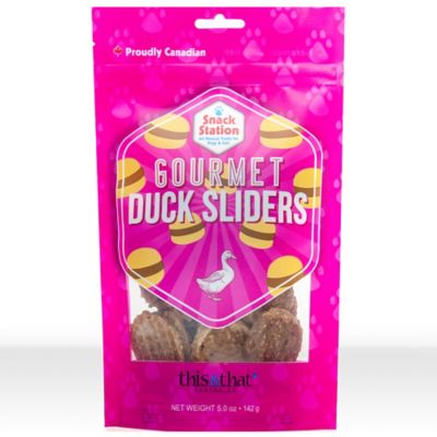 Snack Station Gourmet Duck Sliders Pet Treats, 5 oz.
