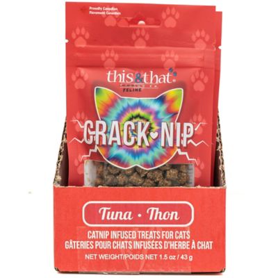 Snack Station Crack-Nip Tuna Dehydrated Cat Treats, 1.5 oz., 12-Pack