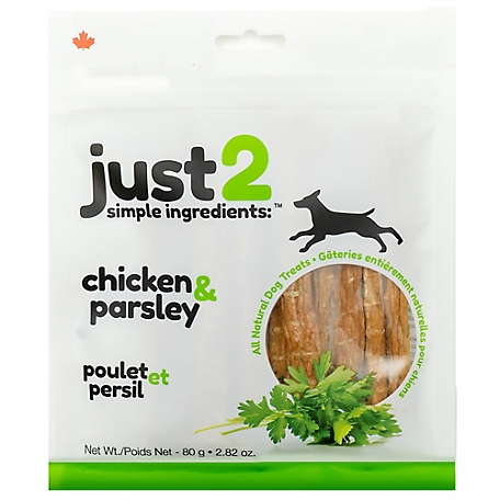 Just2 Chicken and Parsley Flavor Dog Chew Treats, 2.82 oz.