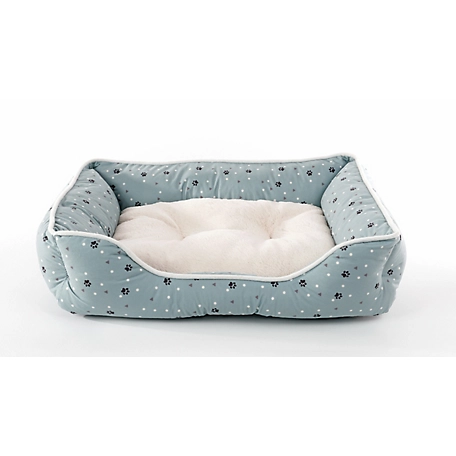 Precious Tails Details Microsuede Cuddler Dog Bed with Plush Center