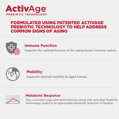Image showing 5 th Purina Enrich Plus Senior Ration Balancing Horse Feed, 50 lb. Bag.