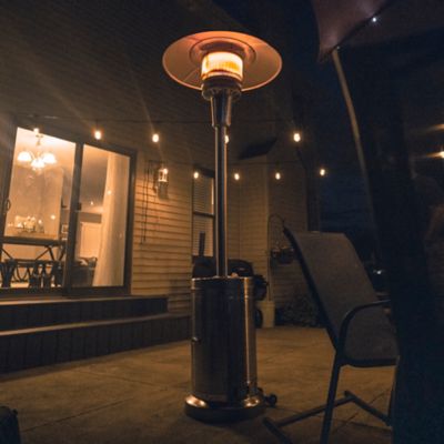 Image showing 8 th Mr. Heater Stainless Steel Propane Patio Heater, 215 sq. ft., 48,000 BTU