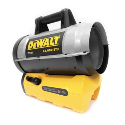 DEWALT Propane Cordless Hybrid Forced Air Heater, 1,700 sq. ft., 68,000 BTU, Canada Version