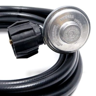 Image showing  12 ft. Propane Hose & Regulator Assembly with Appliance End Fitting and Acme Nut