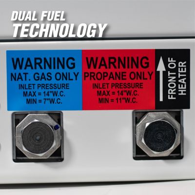 Image showing 8 th Mr. Heater Dual Fuel Vent-Free Blue Flame Heater, 300 sq. ft., 10,000 BTU