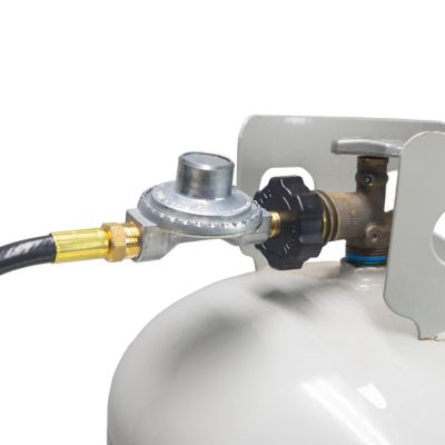 Image showing  12 ft. Propane Hose and Regulator Assembly with Soft Nose P.O.L. and Handwheel x 3/8 in. Female Pipe Thread
