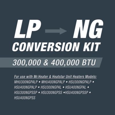 Image showing  Propane to Natural Gas Conversion Kit 300K & 400k BTU Unit Heaters