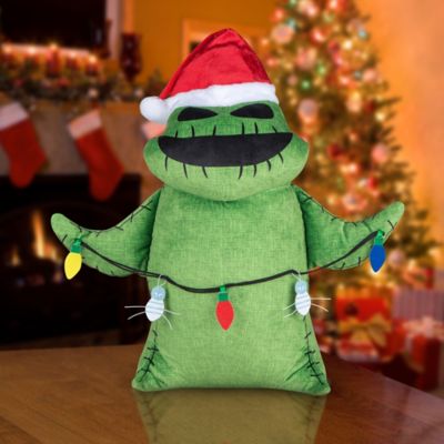 Image showing Holiday Greeter-Oogie Boogie with Santa Hat-Disney