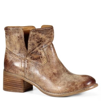 Diba True Women's Walnut Grove Distressed Leather Western Booties, 1-Pair