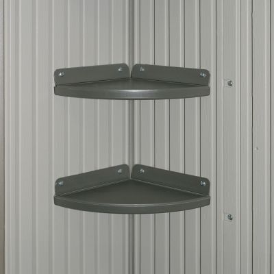 Image showing  Corner Shelves (2) for Storage Sheds