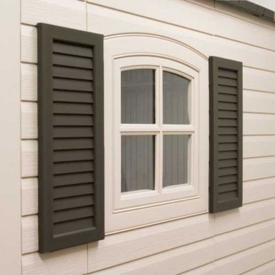 Image showing  Decorative Shutter Kit for Lifetime Storage Sheds