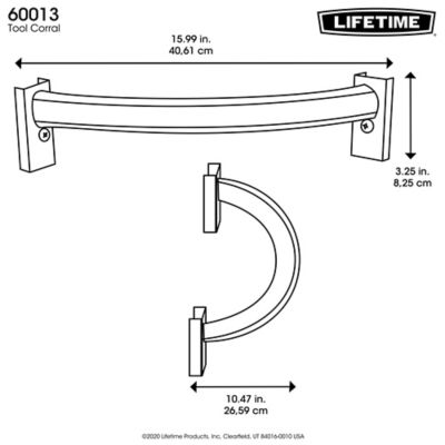 Image showing  Tool Corral for Lifetime Storage Sheds