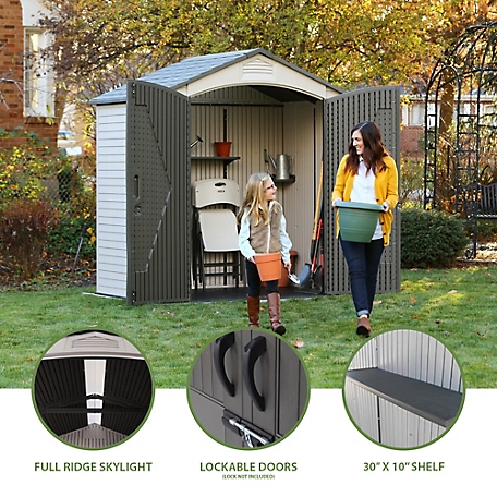 Lifetime 7 ft. x 4.5 ft. Outdoor Storage Shed