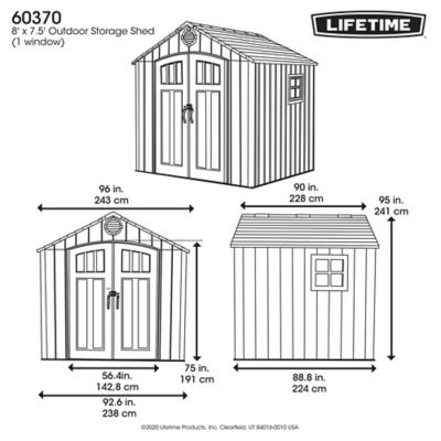 Image showing 9 th Lifetime 8 x 7.5ft. Outdoor Storage Shed, 60370