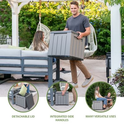 Image showing 8 th Lifetime 25 gal. Outdoor Storage Cube