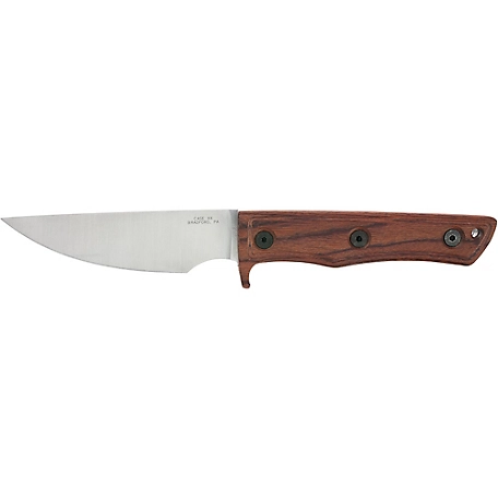 Case Cutlery Smooth Hardwood Composite Fixed Blade, Black Rush, FI66661
