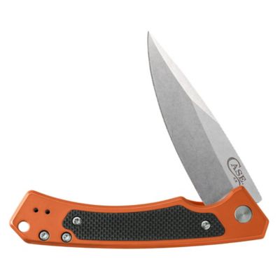 Case Cutlery Anodized Aluminum Marilla With G-10 Grip, Orange, FI25886