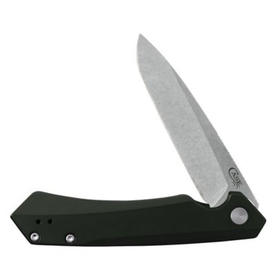 Case Cutlery Anodized Aluminum Kinzua With Spear S35VN Blade, OD Green