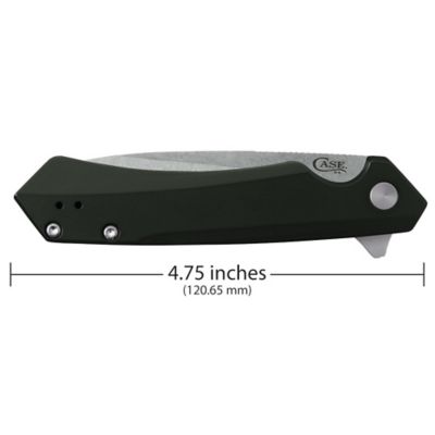 Image showing  Anodized Aluminum Kinzua With Spear S35VN Blade, OD Green