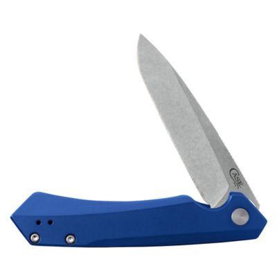 Case Cutlery Anodized Aluminum Kinzua With Spear S35VN Blade, Blue