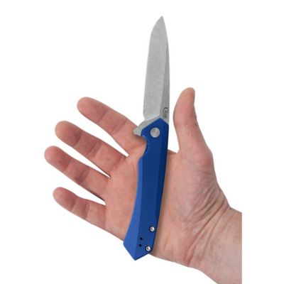 Image showing  Anodized Aluminum Kinzua With Spear S35VN Blade, Blue
