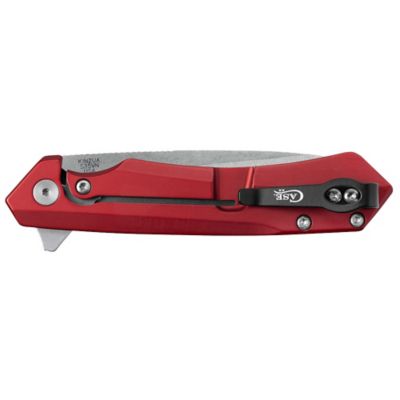 Image showing  Anodized Aluminum Kinzua With Spear S35VN Blade, Red