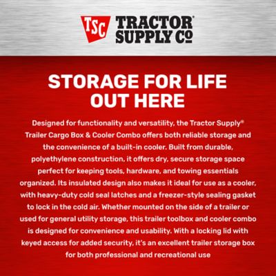 Image showing 6 th Tractor Supply 42.3 in. Trailer Box