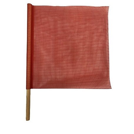 Mutual Industries Red Open Mesh Flag, 24 x 24 x 36in.