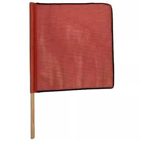 Mutual Industries Red Mesh Black Binding Flags 18 x 18 x 27 in. Safety Signs