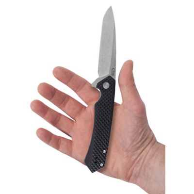 Image showing  Milled Handle Anodized Aluminum Kinzua With Spear S35VN Blade, FI64688