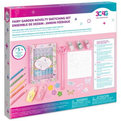 Image showing  Fairy Garden Novelty Sketching Set - 24 pcs.