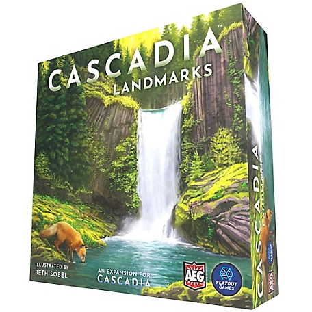 AEG Cascadia Landmarks - Expansion, Puzzle & Tile Placement Board Game