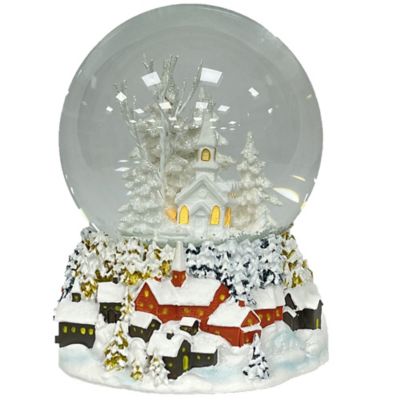 Ashfield & Harkness Winterland Church Decorative Snow Globe