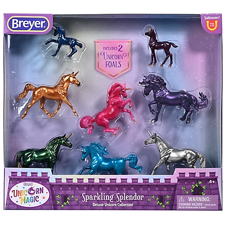 Breyer Horses Stablemates Series - Sparkling Spendor Deluxe Unicorn Set