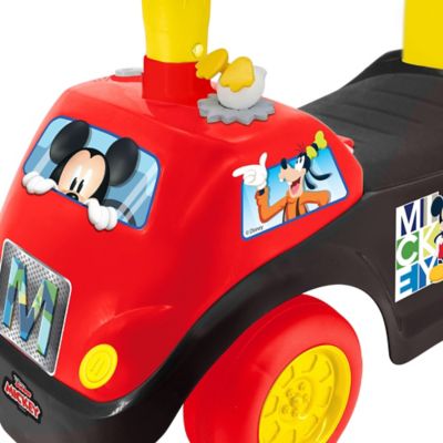 Image showing  Kiddieland Disney Lights 'N' Sounds Ride-On: Mickey Mouse Push Toy Car