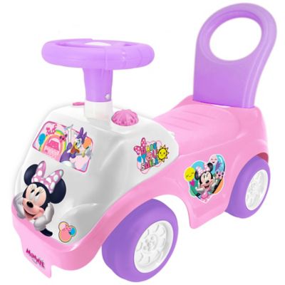 Disney Kiddieland Lights 'N' Sounds Ride-On: Minnie Mouse Push Toy Car