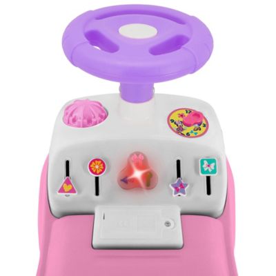 Image showing  Kiddieland Lights 'N' Sounds Ride-On: Minnie Mouse Push Toy Car